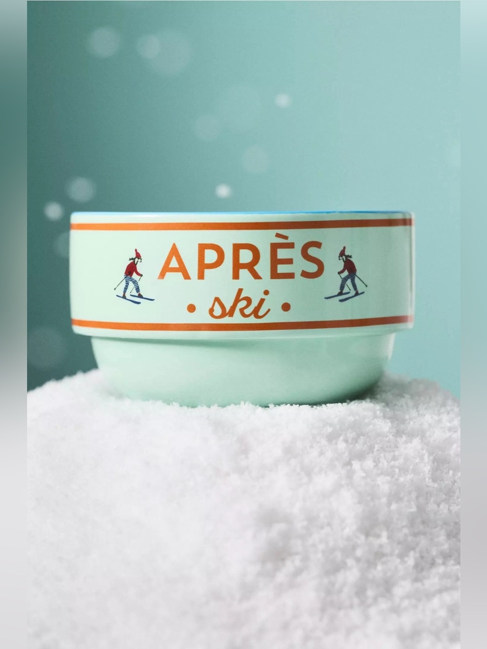 RARE! NWT Anthropologie Apres Ski Stoneware Nut Bowl Cereal Bowl Mint